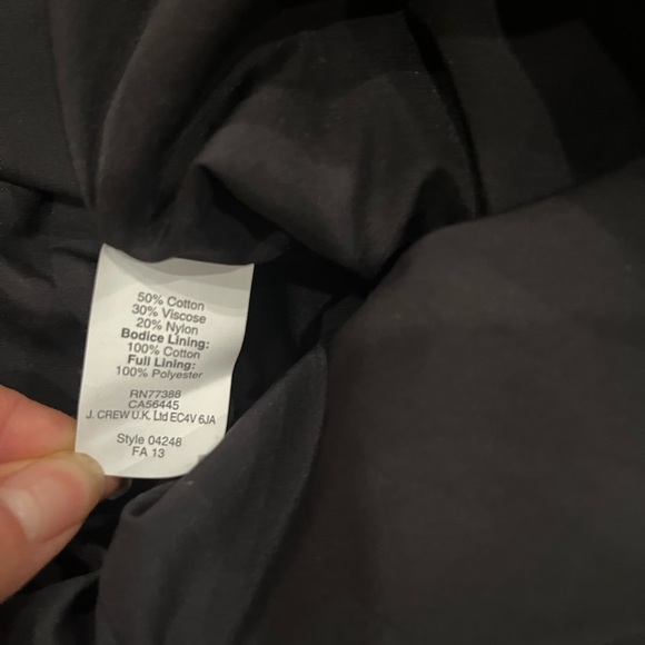 [12]J Crew Sheath Black Lace Strapless Pencil Dress - Picture 9 of 9